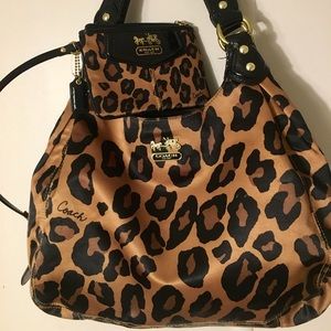Coach Madison Ocelot Print with Matching Wristlet